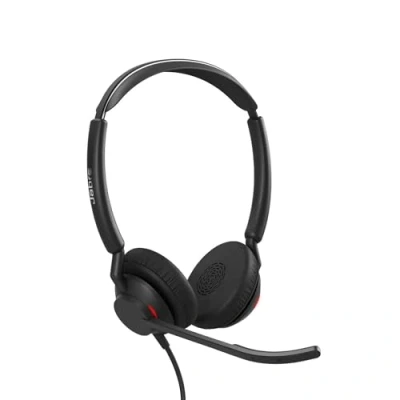 Bild av Jabra Engage 50 II trådbundet stereoheadset med bullerdämpande 3 mikrofonteknik och USB C kabel, lätt fungerar alla ledande plattformar som Zoom Unify svart