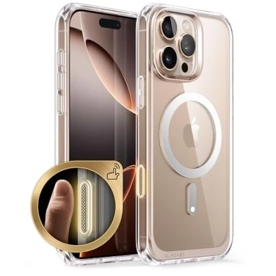 Bild av SUPCASE Fodral för iPhone 16 Pro 6.3&#039;&#039; 2024, [MagSafe kompatibel] [Militärt skydd] Ultratunt Stötsäkert Magnetiskt Genomskinligt 2024 (Clear)
