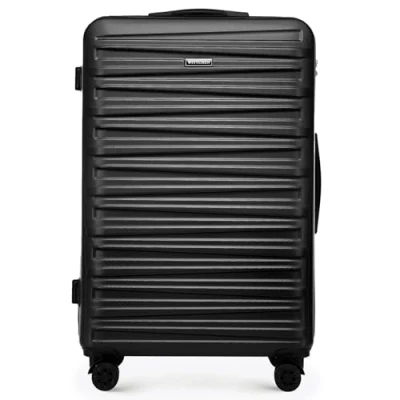 Bild av WITTCHEN Skyspeed Line Stor Resväska Handbagage Kabinväska Hårdfodral i ABS med 4 svänkbara hjul Kombinationslås Teleskopiskt handtag Svart