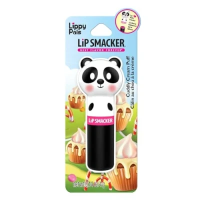 Bild av Lip Smacker Lippy Pals Panda, Smaksatt Läppbalsam för Barn Inspirerat av Djur, Återfuktande och Utjämnande att Fräscha upp Dina Läppar, Cuddy Cream Puff