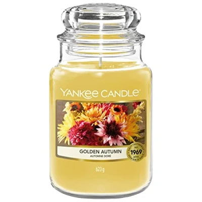 Bild av Yankee Candle Doftljus Gyllene höst stor burk ljus Bränntid: upp till 150 timmar Perfekta presenter kvinnor