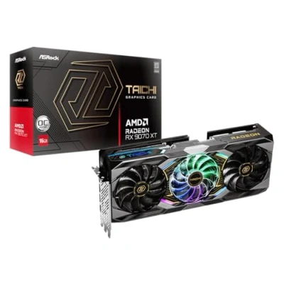 Bild av ASRock Radeon RX 9070 XT Taichi OC 16GB GDDR6 RAM Grafikkort