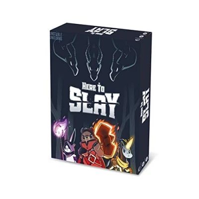 Bild av Asmodee: Here to Slay, kortspel från skaparna av Unstable Unicorns, Party Game, 26 spelare, 10 år, italiensk upplaga