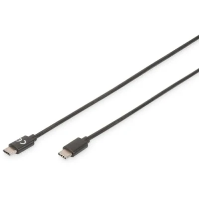 Bild av DIGITUS USB 2.0 anslutningskabel 1,8 m med 2 Typ C kontakt High Speed 480 Mbit/s svart