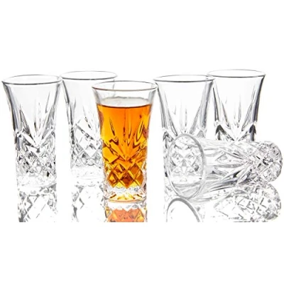 Bild av JAIEF tequilaglas med tung botten, snapsglas, konjakglas, 57 ml (6 stycken)