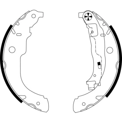 Bild av TEXTAR 91067200 Mâchoires De frein 228 42 avec levier à main PEUGEOT: 207 3/5 portes, 208 I SW, CITROËN: C3 II, DS3 3 portes