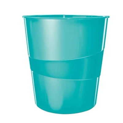Bild av Leitz WOW Papperskorg, 15 liter, plast, isblå, 52781051