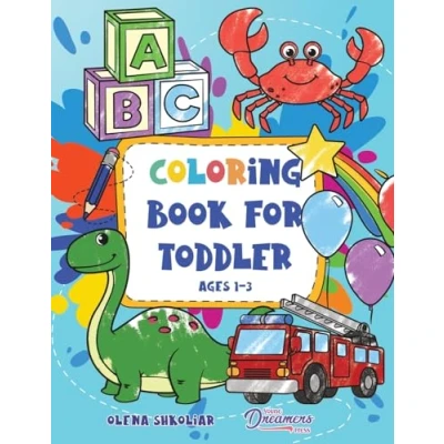 Bild av Coloring Book for Toddler Ages 1 3: 100 Everyday Things and Animals to Color Learn Kids, Preschool, Kindergarten