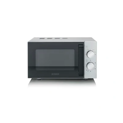 Bild av Severin Mikrovågsugn, 20 l, upp till 800 W, 6 effektnivåer, platt glasbotten, grå, MW 9184