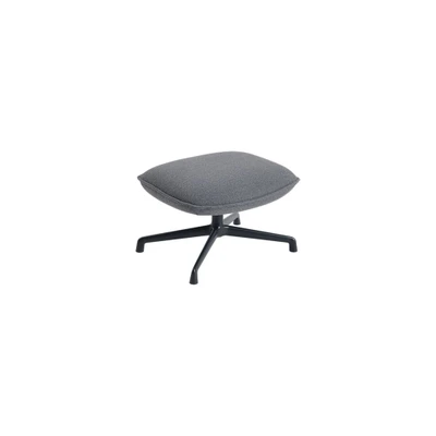 Bild av Muuto Doze Ottoman / Swivel Base Ocean 80/Anthracite Black H40 x W64 D52 SH40 cm