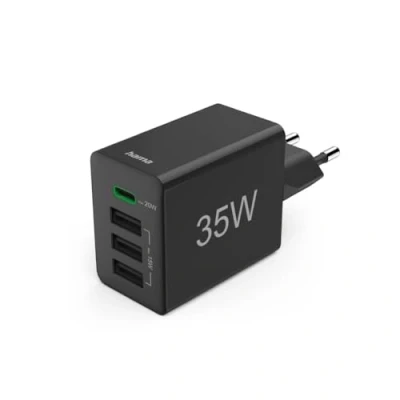 Bild av Hama Snabbladdare, 1 x USB C PD, 3 A, miniladdare, 35 W, svart