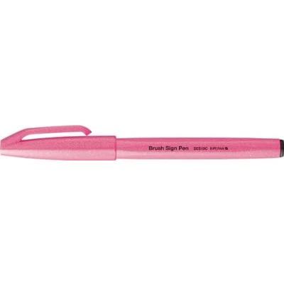 Bild av Pentel SES15C FPX pensel skylt penna neonrosa, fiberpenna, penselliknande spets, 1 st