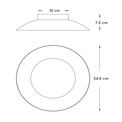 Bild av Lucide LED taklampa Foskal mässing, Ø 34,5 cm