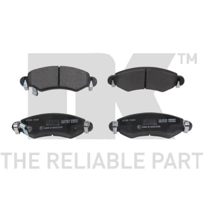 Bild av NK 223623 Jeu de plaquettes frein avec indicateur d&#039;usure tôle anti bruit sans accessoires SUZUKI: Wagon R+ II 3/5 portes