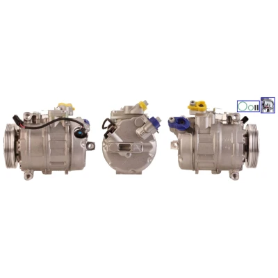 Bild av LUCAS ACP571 Compresseur De Climatisation PAG 46 R 134a avec joints BMW: 5 Berline, Touring, 7