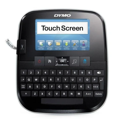 Bild av DYMO LabelManager 500TS pekskärm märkningsenhet etikettmaskin med QWERTZ tangentbord för D1 etiketter i 6, 9, 12, 19, 24 mm bredd