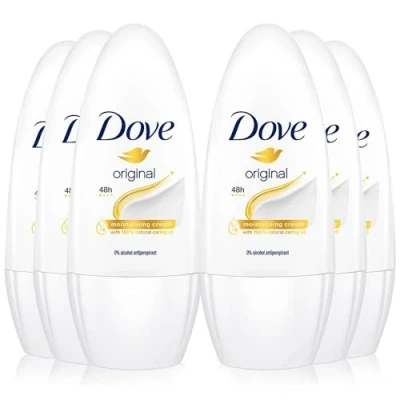 Bild av Dove Deodorant för kvinnor, kula, anti transpirant, original, 50 ml