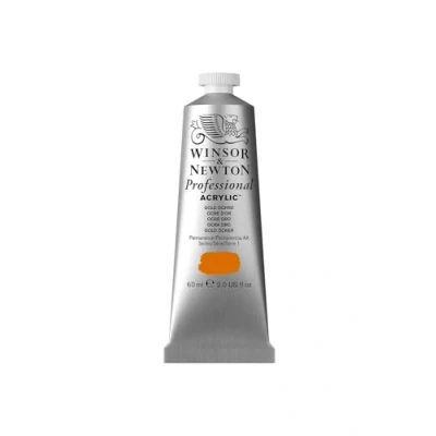 Bild av Winsor &amp; Newton 2320285 professionell akrylfärg i 60 ml tub, hög täckkraft, konstnärskvalitet, guldockra