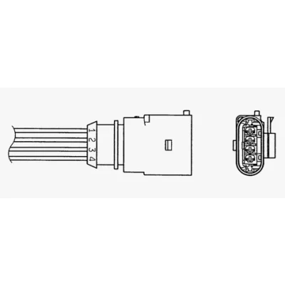 Bild av NGK 0049 Sonde lambda chauffé 4 AUDI: A4 B7 Berline, Avant, A6 C6 Avant