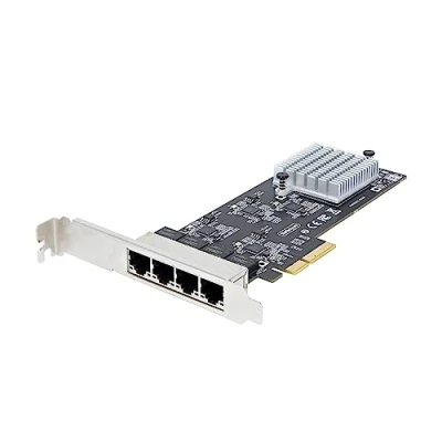 Bild av StarTech.com 4 Port 2.5Gbps NBASE T PCIe Network Card Intel I225 V Chip Quad Computer Multi Gigabit NIC PCI Express Server LAN