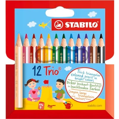 Bild av STABILO Trio 205/12 01 Färgpenna, Flerfärgad, 12 stycken