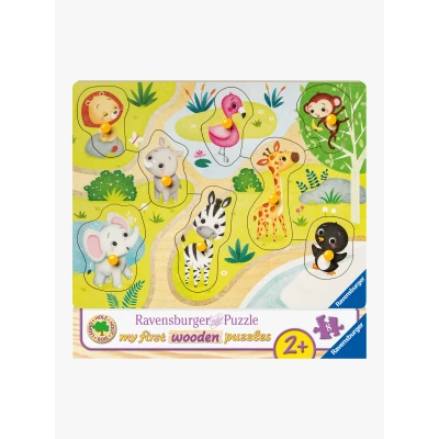 Bild av Ravensburger Knoppussel Zoodjur 8 Bitar