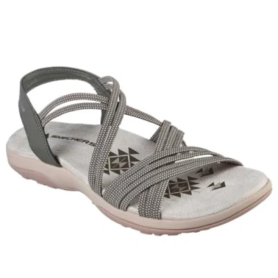 Bild av Skechers Reggae TURN IT UP Vandringssandaler, Storlek: 41, Olive Textil