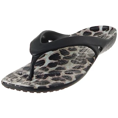Bild av Crocs dam Kadee Ii Flip W Clog, Svart multi djur, 34/35 EU