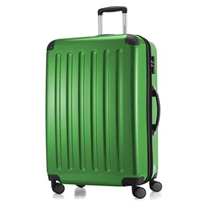 Bild av HAUPTSTADTKOFFER Alex bagage Resväska hård sida spinnvagn 4 hjul expanderbar, gRÖN, 75 cm,