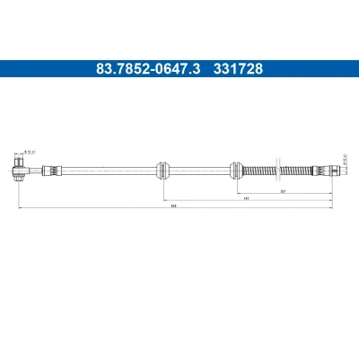 Bild av Bromsslang ATE 83.7852 0647.3