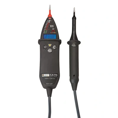 Bild av Chauvin Arnoux C.A 773 Tvåpolig spänningstestare CAT IV 1000 V Akustik, LED