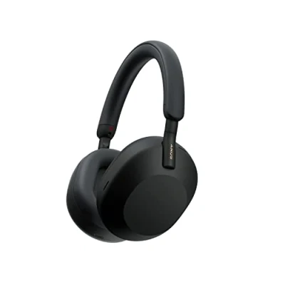 Bild av Sony WH 1000XM5 brusreducerande trådlösa over ear hörlurar, bluetooth, tydlig samtalskvalitet, upp till 30 timmars batteritid, snabbladdning, Alexa &amp; Google Assistant, iOS och Android Svart