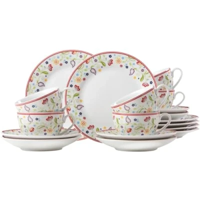 Bild av Ritzenhoff &amp; Breker Shanti Doppio kaffeserviser 18 stycken, porslin, diskmaskinssäker, 17960