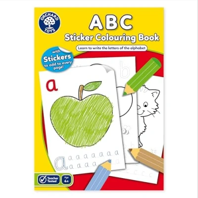 Bild av Orchard Toys ABC färgläggnings och aktivitetsbok, hjälper till att lära alfabetet, pedagogisk målaraktivitetsbok, perfekt för barn ålder 4 år +, 21 cm x 2 29