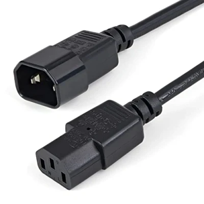 Bild av StarTech.com 1 m IEC320 C13 till C14, dator/PC strömförlängningskabel, svart