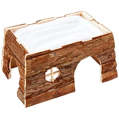 Bild av Trixie Tilde house with bed guinea pigs bark wood 39 x 22 29 cm