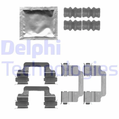 Bild av DELPHI LX0509 Kit d&#039;accessoires, plaquette de frein à disque VOLVO: V60 I, XC60 S40 II