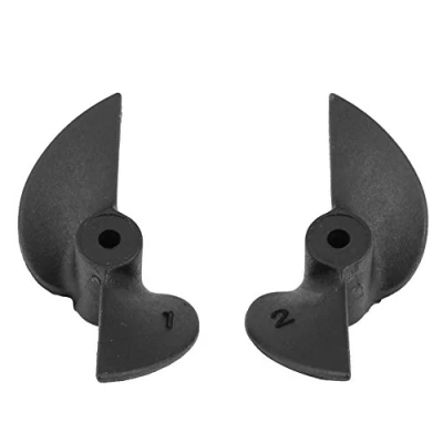 Bild av RC båtpropeller, CW CCW nylon 2 blad roterande mm axel fjärrkontroll båt fartyg propellerblad set