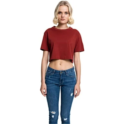 Bild av Urban Classics Ladies Short Oversized TEE Tshirt bas, Storlek: Large, Red