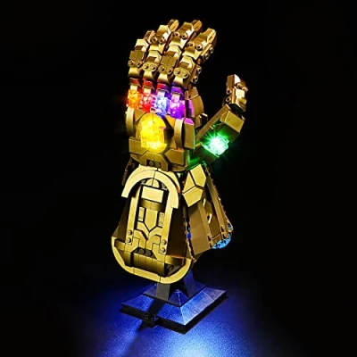 Bild av YEABRICKS LED ljus för Lego 76191 Marvel Infinity Gauntlet byggklossar modell (Lego set ingår inte)