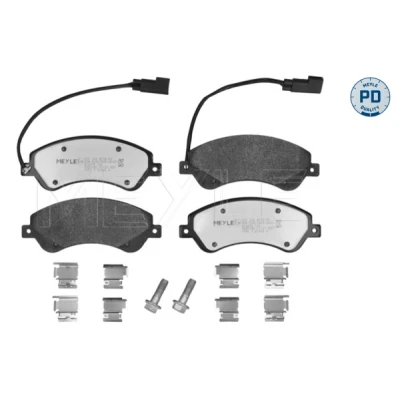 Bild av MEYLE 025 244 8518/PD Jeu de plaquettes frein PD Quality Essieu avant contact signal d&#039;usure inclus avec tôle anti bruit