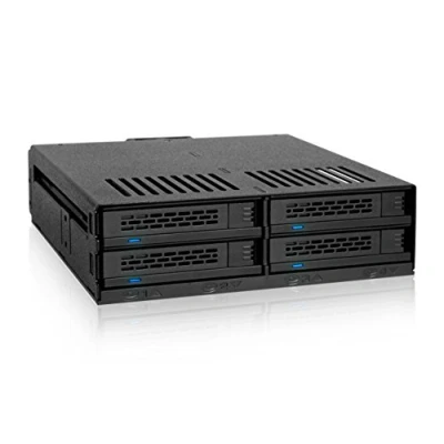 Bild av ICY DOCK 4 x 2.5&quot; SATA / SAS HDD SSD Hot Swap cabinet for 1x 5.25&quot; Bay ExpressCage MB324SP B