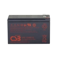 Bild av CSB Battery UPS 12580 high rate UPS12580F2 Blybatteri 12 V 9,4 Ah Blyfilt (B x H D) 151 99 65 mm Plattkontakt 6,35 Underhållsfritt, låg självurladdning