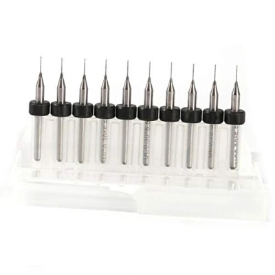 Bild av 10 ST kretskortsborrar 0,3 mm PCB Micro Gravering Carbide Drill Bits Verktygssats