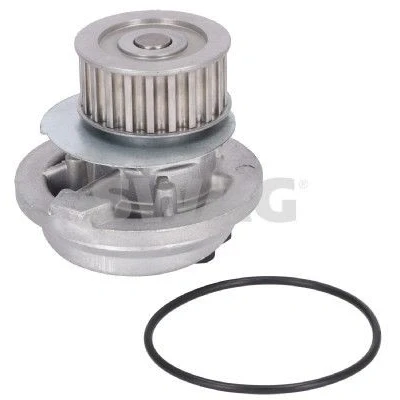 Bild av SWAG 40 15 0015 Pompe à eau 21 Fonte d&#039;aluminium avec bague d&#039;étanchéité Matière plastique OPEL: Astra F CC, Caravan, Kadett E CC