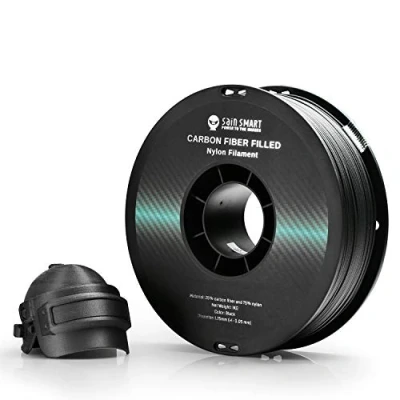 Bild av SainSmart 1,75 mm svart ePA CF kolfiberfylld nylonfilament 1 kg (2,2 pund) spole för 3D skrivare