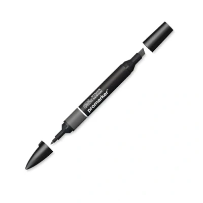 Bild av Winsor &amp; Newton &quot; ProMarker 0203157 professionell layoutmarkör 2 spetsar, fin och bred för ritningar, design layouter kall grå 5