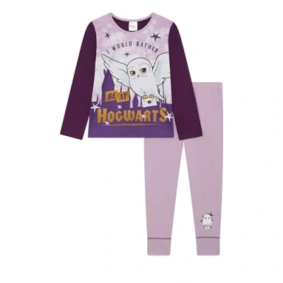 Bild av Harry Potter pyjamas för flickor storlekar 5 till 14 år Hedwig design, Lila, 11 12 Years