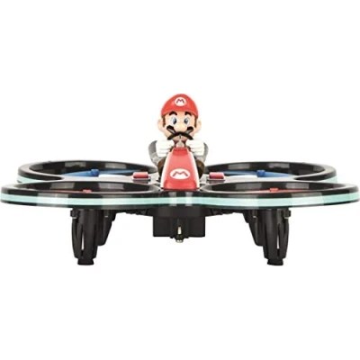 Bild av Carrera 370503024 RC Mini Mario Copter, röd/svart │Fjärrstyrd elektrisk helikopter för inomhus och utomhus │med ersättningsrotorblad fjärrkontroll │ leksak barn från 8 år vuxna