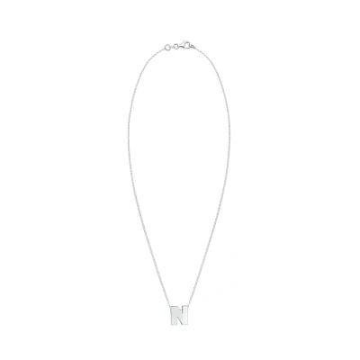 Bild av Elli Buchstabe N Initialen Trend Minimal Halsband, Storlek: 45, Silber
